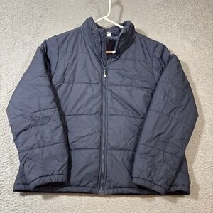 REI Co-op Women's Sz L Blue Groundbreaker Insulated Puffer Jacket 157225 Warm